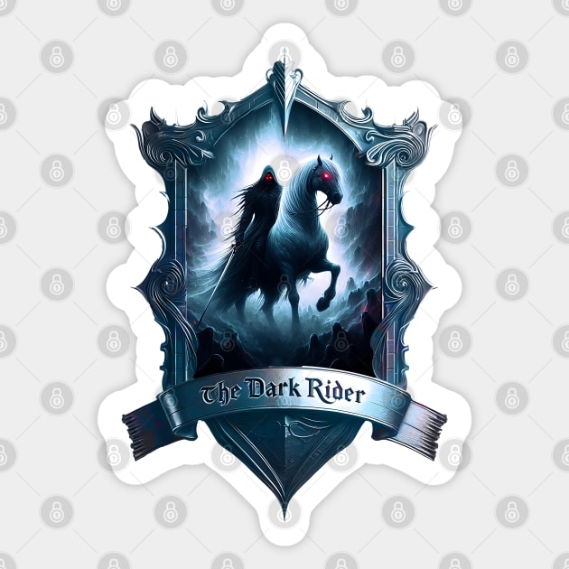 The Dark Rider Sticker by Syauqi Studio